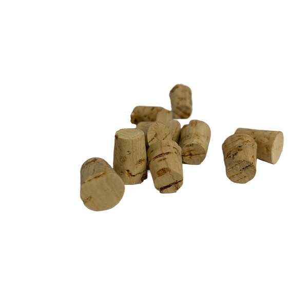 Short length small tapered corks